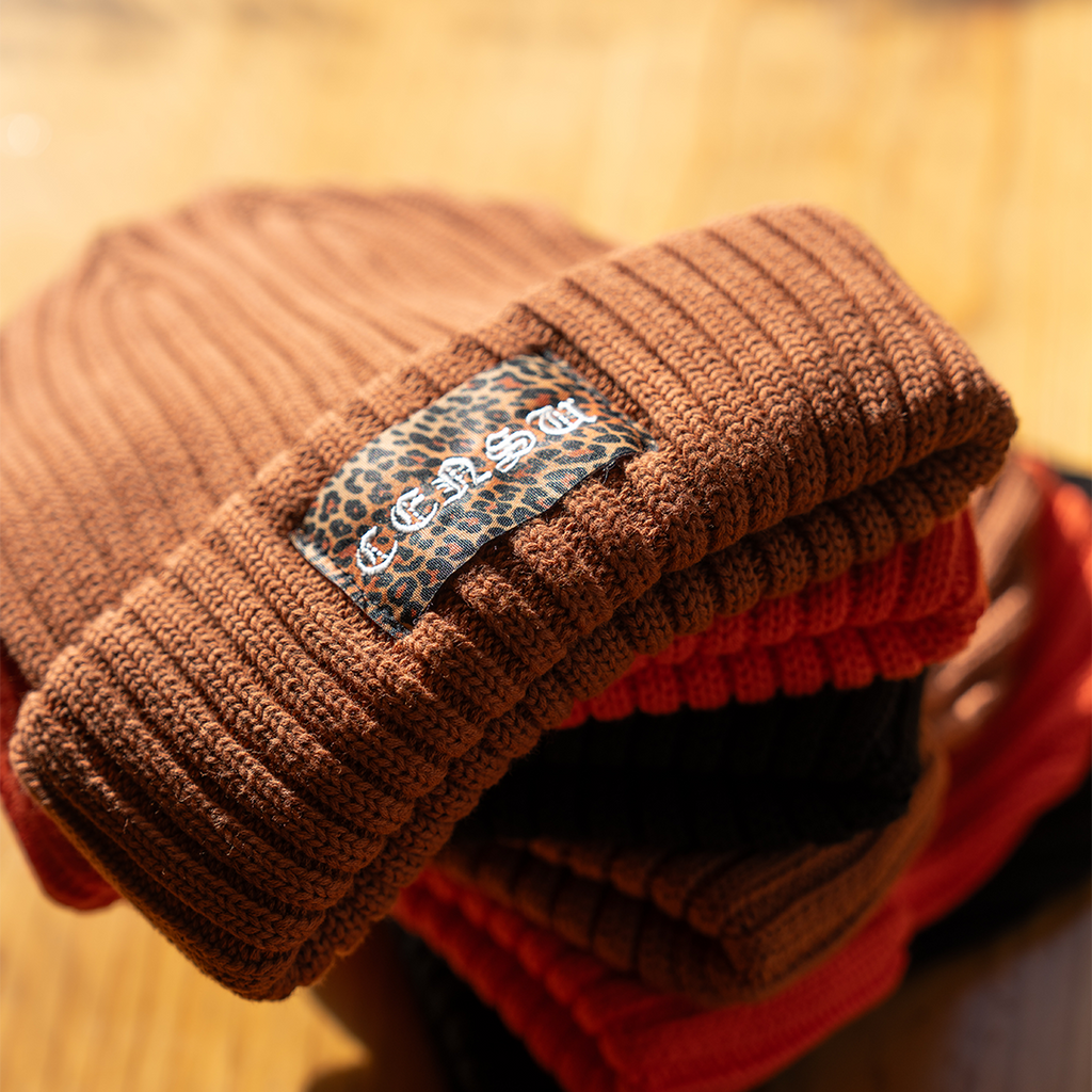 CENSU BEANIE -LEOPARD TAG-